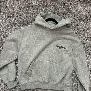 Essentials Grey Pullover Hoodie Sweatshirt